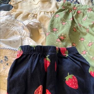 Carter's Kids Casual Dresses - Cream, Green, Navy